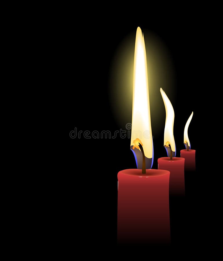 Realistic Christmas Candles