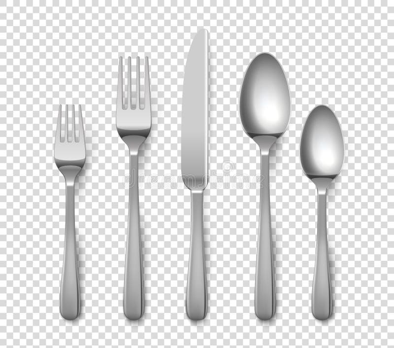 Realistic Metal Spoon 3d Silver Teaspoon Isolated On White