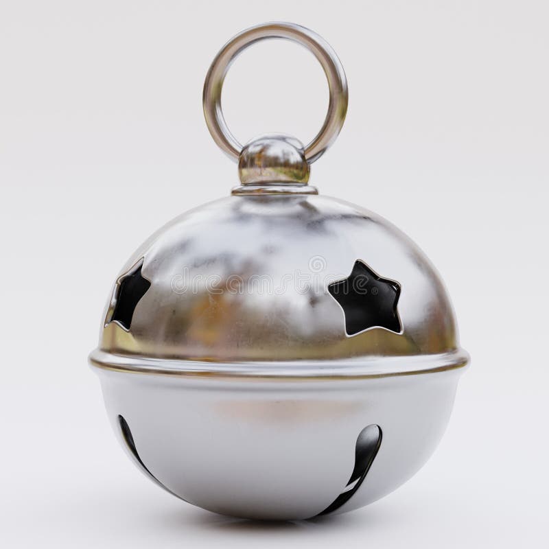 3D Render of Jingle Bell stock illustration. Illustration of jingle