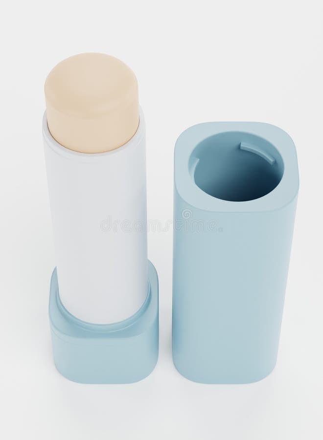 3D Render of Lip Balm stock illustration. Illustration of paint 249448475