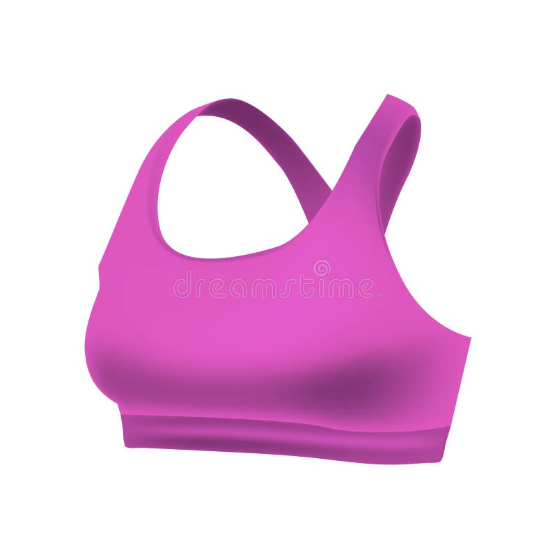 Woman s pink sleeveless tank top in front views. Realistic 3d singlet used as mock up for prints or logo design. Isolated on white royalty free illustration Woman s pink sleeveless tank top in front views. Realistic 3d singlet used as mock up for prints or logo design. Isolated on white royalty free illustration
