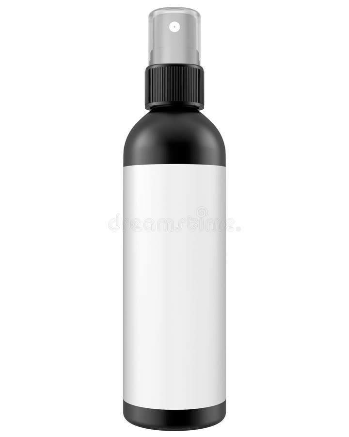 Download Realistic 3D Spray Bottle Mock Up Template On White Background.3D Rendering,3D Illustration ...
