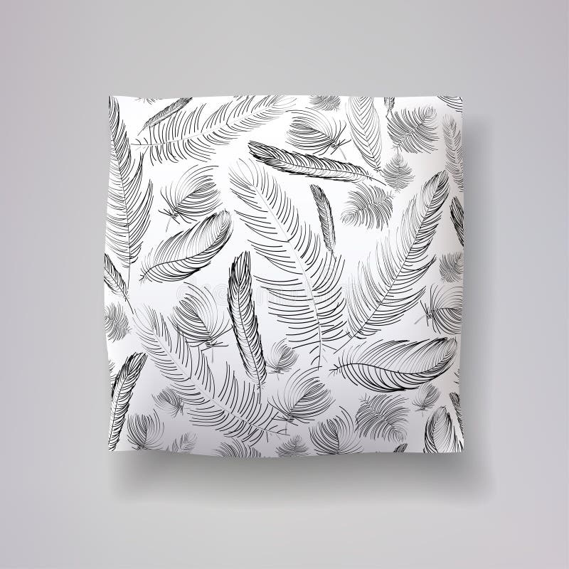feather design cushions