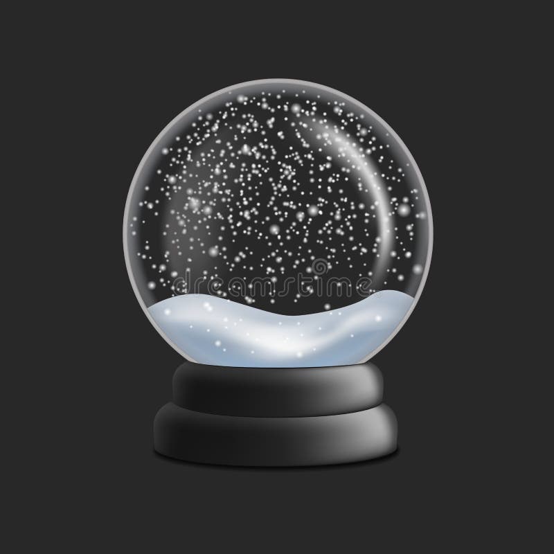 Download Classic Snow Globe stock vector. Illustration of dome ...