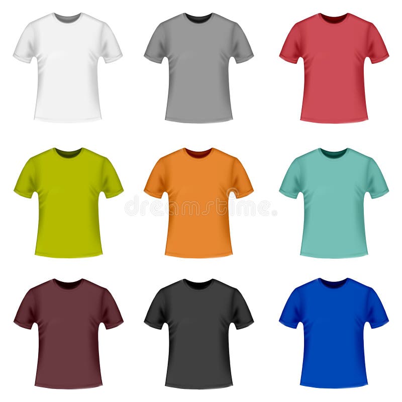 Detailed 3d Color T Shirts Stock Illustrations – 4 Detailed 3d Color T ...