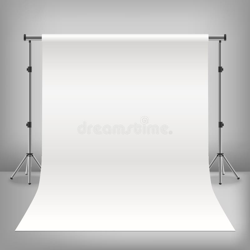 Realistic Detailed 3d Photo Studio White Background. Vector vector illustration Realistic Detailed 3d Photo Studio White Background. Vector vector illustration
