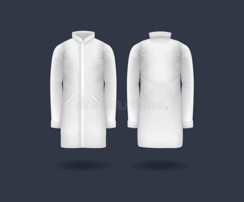 Download Realistic Doctor Coat Mock Up. Empty Lab Uniform, Doctor Medical Laboratory Clothes, Hospital ...