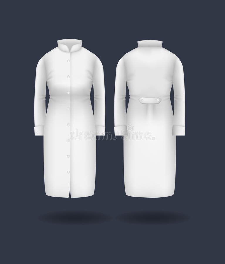 Download Realistic Doctor Coat Mock Up. White Male Medical Gown, Lab Uniform, Doctor Medical Laboratory ...