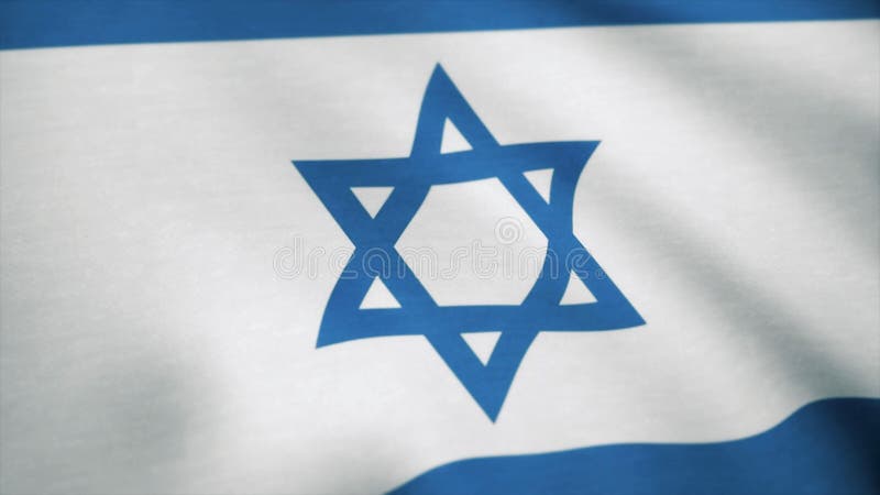Realistic flag of Israel waving with highly detailed fabric. Flag of Italia background stock photography Realistic flag of Israel waving with highly detailed fabric. Flag of Italia background stock photography