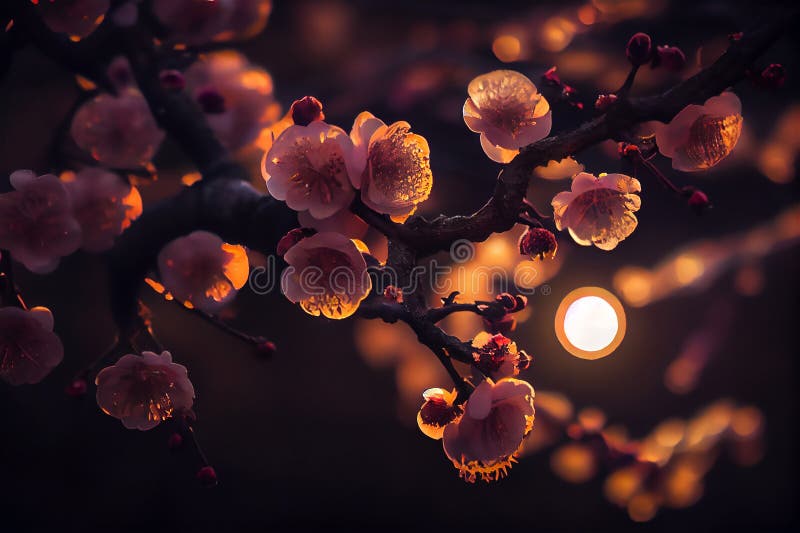 Realistic fruit tree branch royalty free illustration