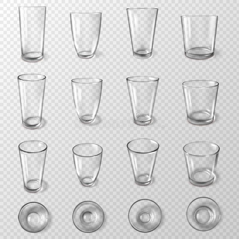 Premium Vector  Realistic glass glasses water jet poster