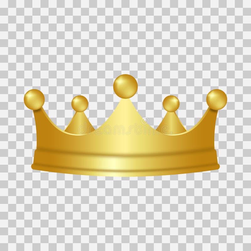 Download Realistic Gold Crown. 3D Golden Crown Isolated On ...