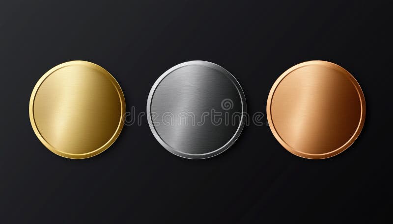 Realistic Gold royalty free stock photography