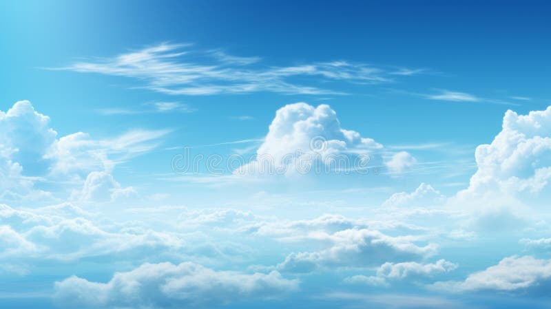 Realistic Hyper-detailed Sky With Spectacular Backdrops stock illustration