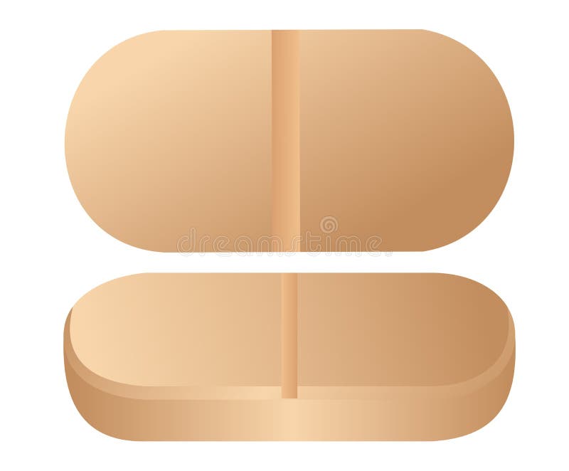 Realistic illustration of pill