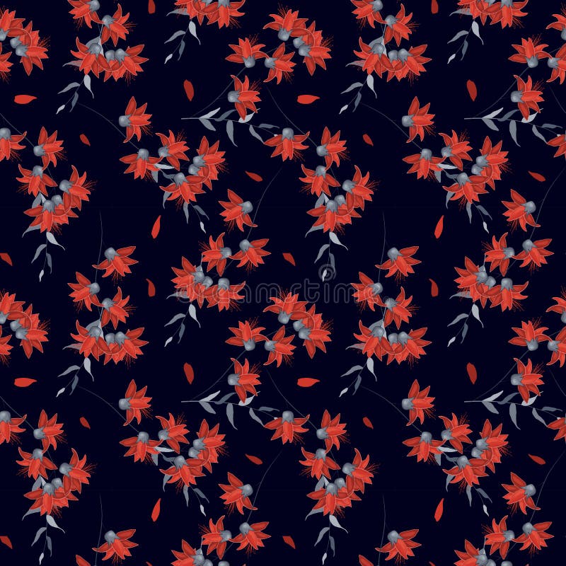 Realistic isolated seamless flowers pattern. Vintage set. Hand drawn vector illustration. Abstract floral drawing vector illustration Realistic isolated seamless flowers pattern. Vintage set. Hand drawn vector illustration. Abstract floral drawing vector illustration