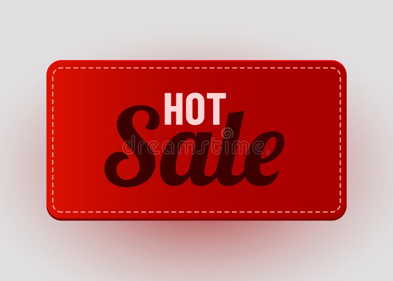 Realistic Label. Hot Deal and Sale Offer Text Banners Design Objects