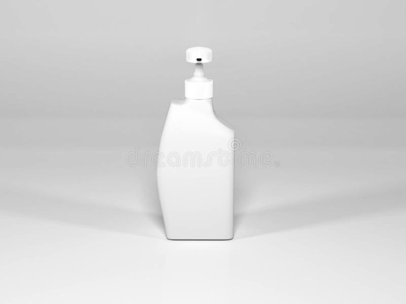 Realistic Liquid Soap Bottle Packaging Mockup Stock Illustration