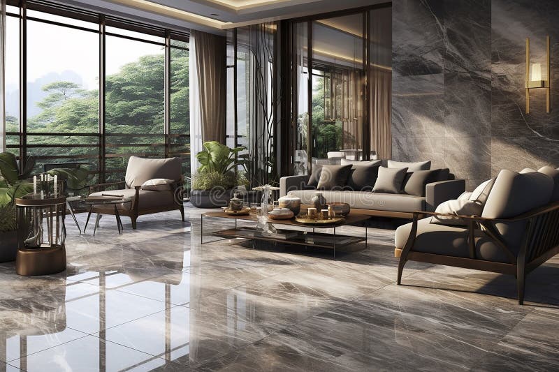 Realistic Malaysian Marble Tiles Dark Beige with Naturalistic Textures
