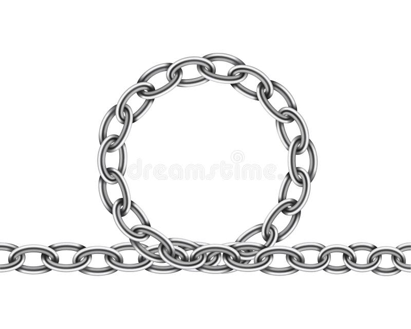 Metal Chain Links Illustration Stock Illustration - Download Image