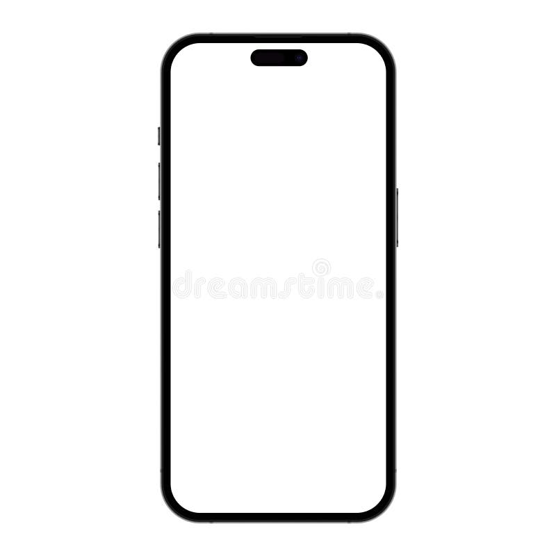 Realistic Mockup Template Phone Stock Vector - Illustration of button ...