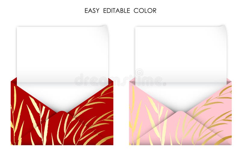 Realistic Open Red Envelope With A Sheet Of Paper Inside Detailed  Congratulatory Template Postal Items Isolated Vector On White Stock  Illustration - Download Image Now - iStock
