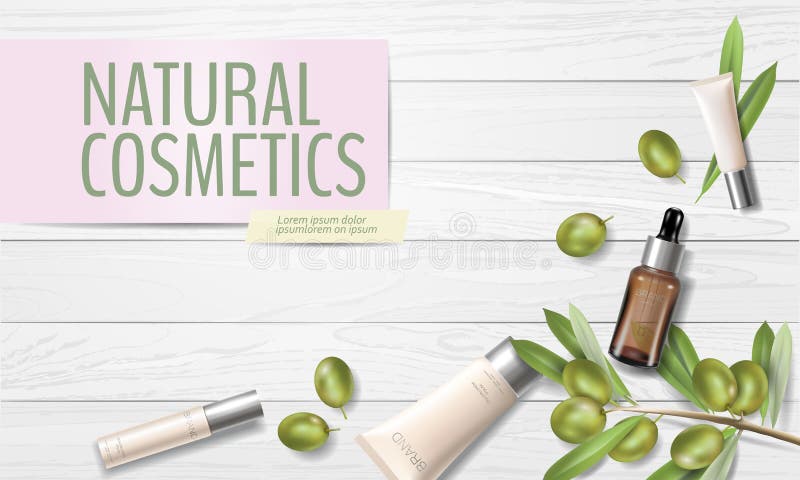 Realistic organic olive oil cosmetics ad. Natural essence farm plant leaves green olive fruits mesh 3D beauty care