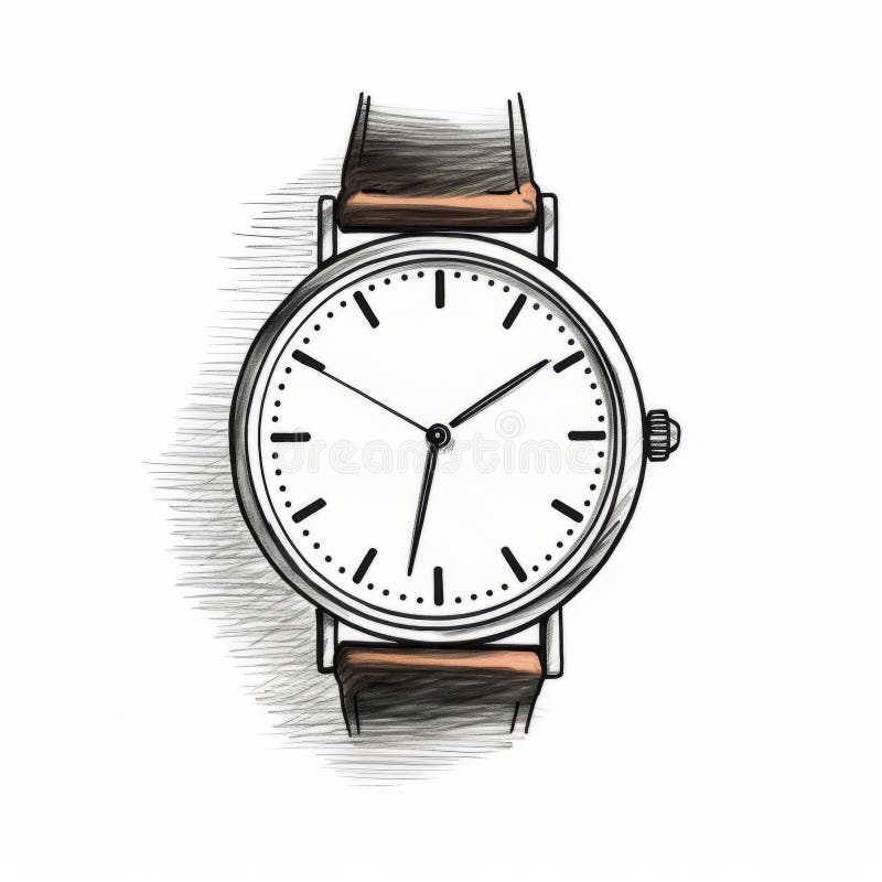 Download Wrist Watch, Brown, Time. Royalty-Free Vector Graphic
