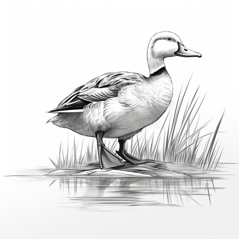 Duck drawing | How to draw easy scenery drawing | Nature drawing | Nature  drawing, Easy scenery drawing, Easy drawings
