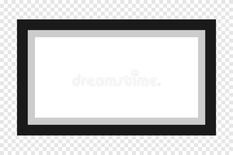 Realistic picture frame stock illustration