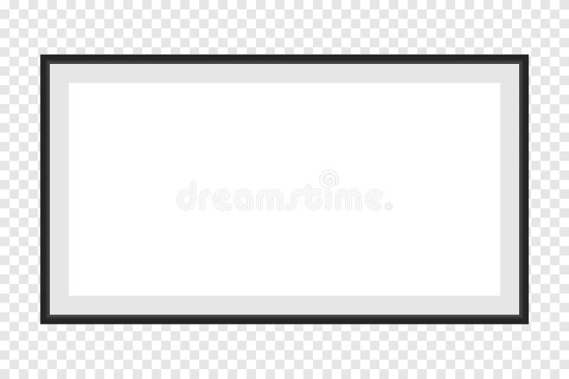 Realistic picture frame royalty free illustration