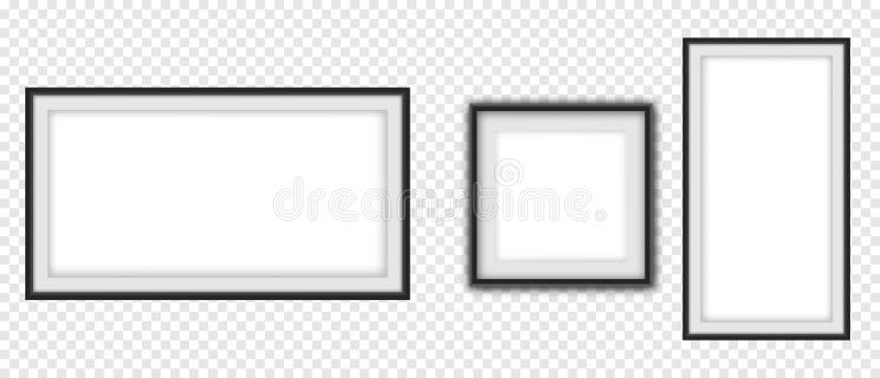 Realistic picture frame vector illustration