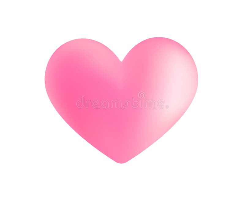 Pink Heart Tree Illustration Stock Vector - Illustration of nature