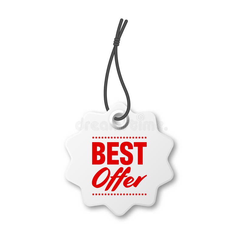 Realistic Red Price Tags Collection Special Offer Or Shopping Discount