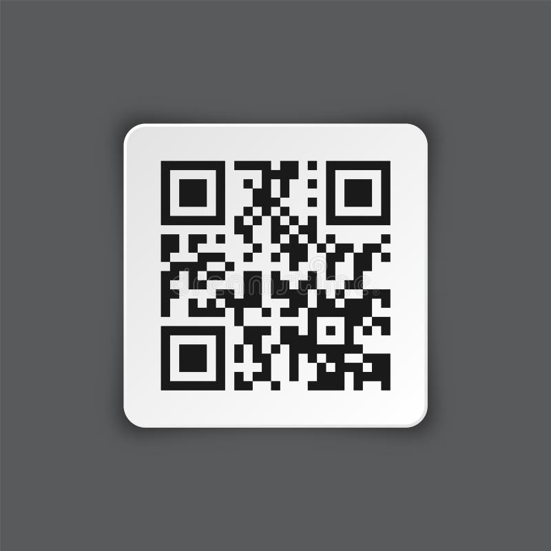 Rick Roll QR Code Square Sticker