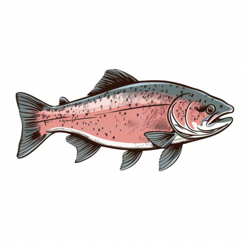 Trout Line Drawing Stock Illustrations – 1,203 Trout Line Drawing Stock  Illustrations, Vectors & Clipart - Dreamstime