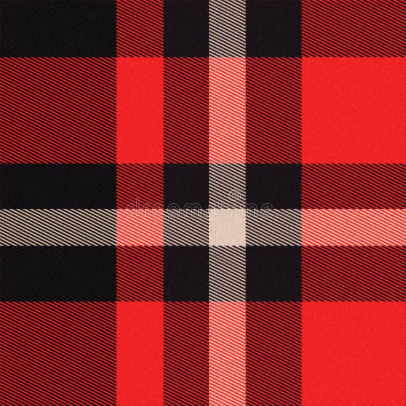 Realistic seamless tartan with visible threads