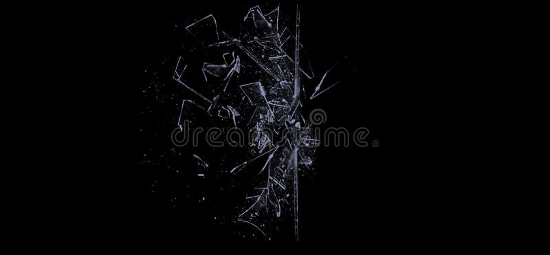 Realistic Shards Of Transparent Broken Glass On Black Background 3d Illustration Pieces Of Broken Glass Stock Illustration Illustration Of Banner Textures 173984783