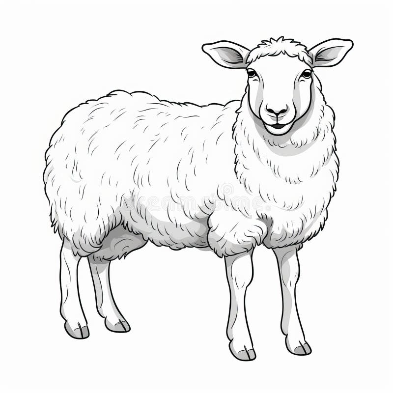 Farm Animal Art: Realistic Lamb Drawing