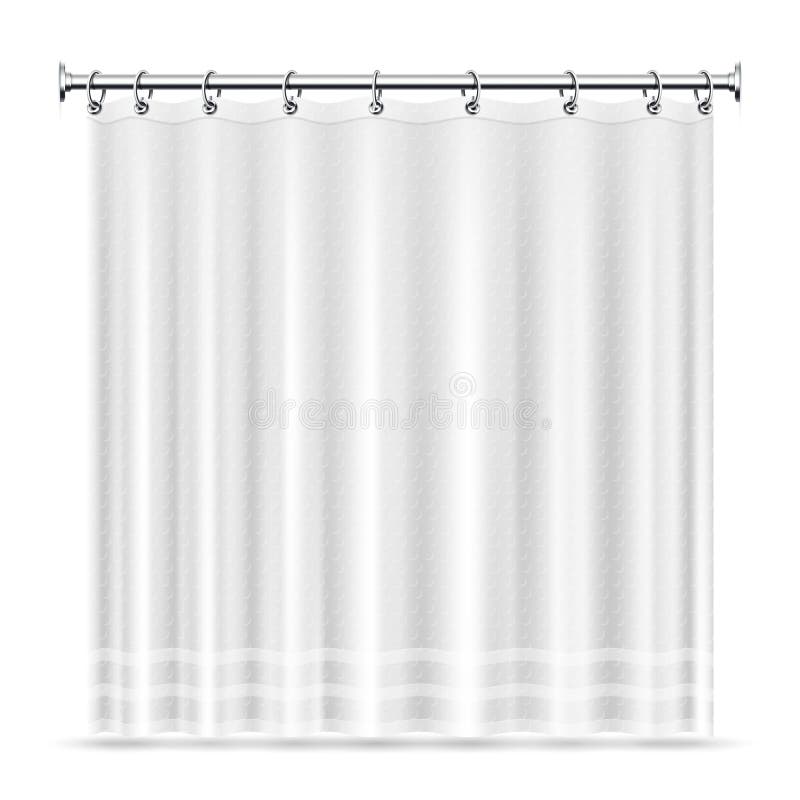 Interior with curtain. stock vector. Illustration of architecture