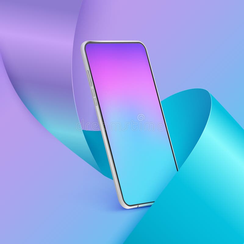 Realistic Smartphone Mockup. 3d Mobile Phone with Colour Screen on Colourful Background. Modern Cell Phone Template Stock Vector - Illustration of white, cell: 224826084 Realistic Smartphone Mockup. 3d Mobile Phone with Colour Screen on Colourful Background. Modern Cell Phone Template Stock Vector - Illustration of white, cell: 224826084