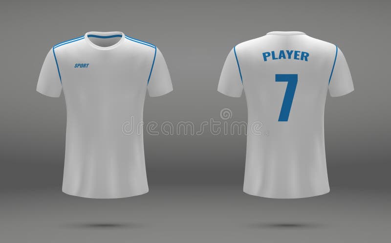 Blank soccer shirt jersey template for football Vector Image