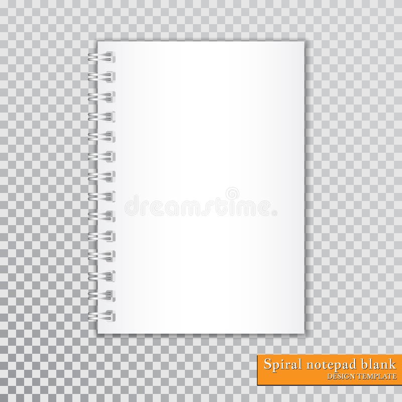 Vector Realistic Blank Notebook Isolated On Transparent Background Stock  Illustration - Download Image Now - iStock