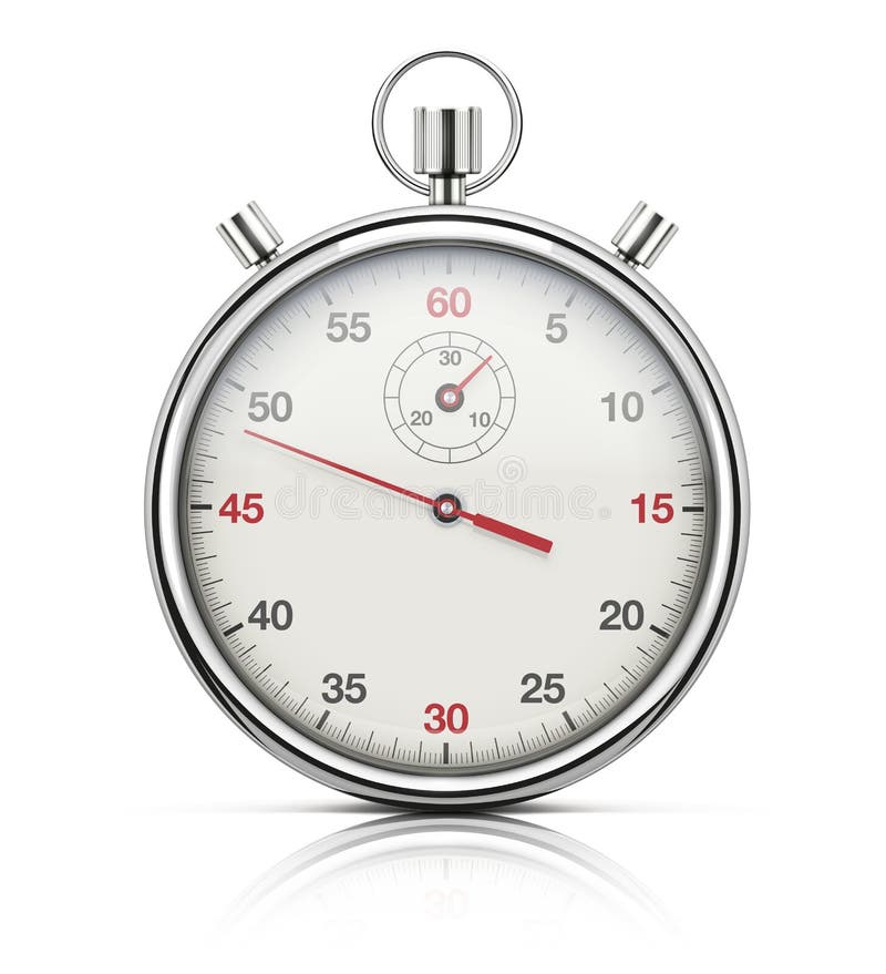 Stopwatch Dial with Numbers Stock Illustration Illustration of