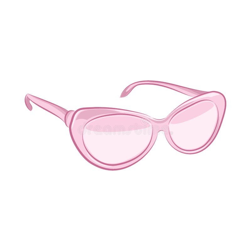 Black and Pink Color Glasses Isolated on White Background. Stock Image -  Image of accessory, object: 105831079