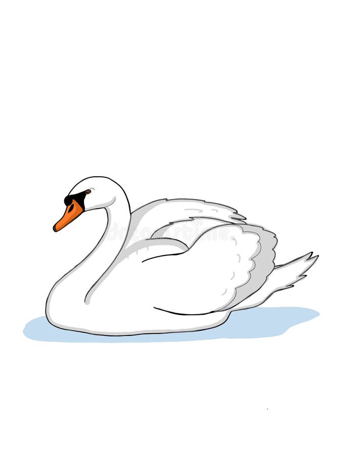 Children Drawing White Swan Stock Illustration - Download Image Now -  Charcoal Drawing, Gliding, Painting - Art Product - iStock