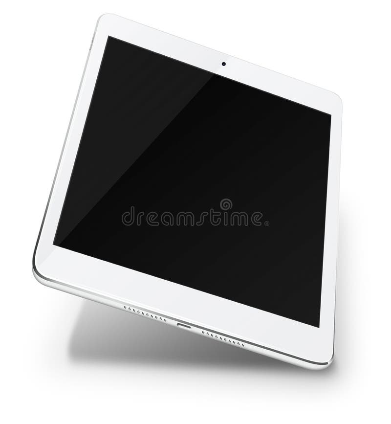 Realistic Tablet Pc Computer with Black Screen. Stock Illustration