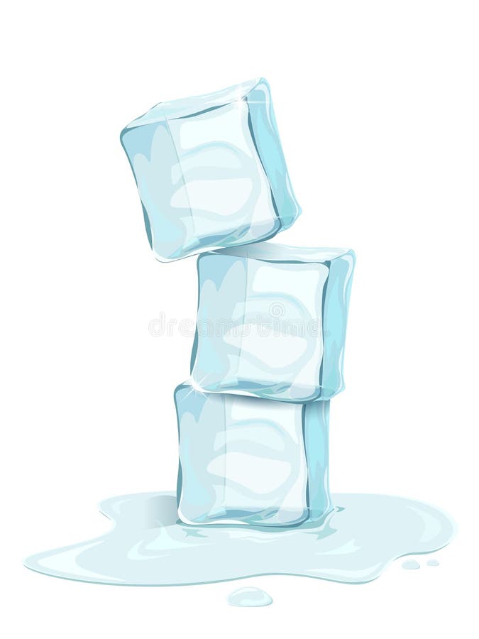 Realistic Ice cubes vector vector illustration