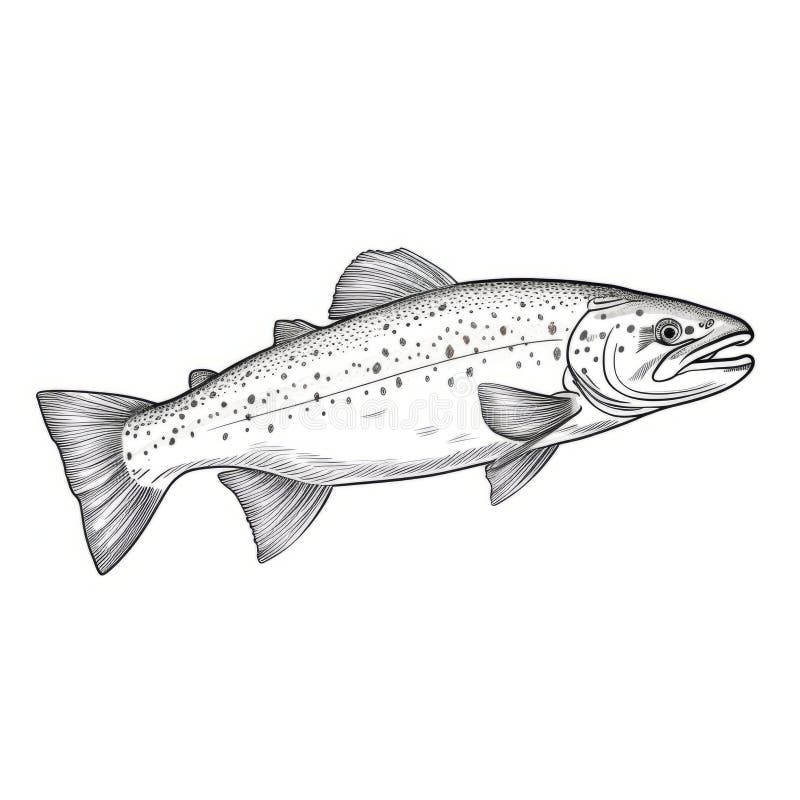 Trout Outline Stock Illustrations – 2,542 Trout Outline Stock