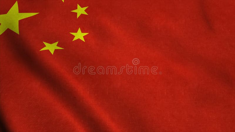 Realistic Ultra-HD Flag of the China Waving in the Wind. Seamless Loop with  Highly Detailed Fabric Texture Stock Footage - Video of fabric, flag:  74472602
